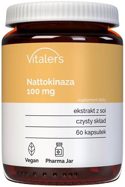 Nattokinaza, 100 mg, 60 capsule, Vitaler's
