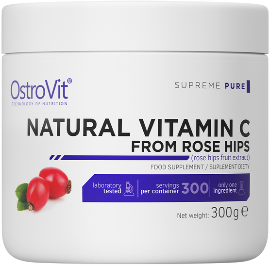Natural Vitamin C from Rose Hips, 300 g, OstroVit