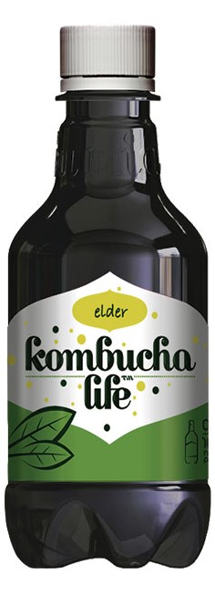 Elder Băutură naturală, 330 ml, Kombucha Life