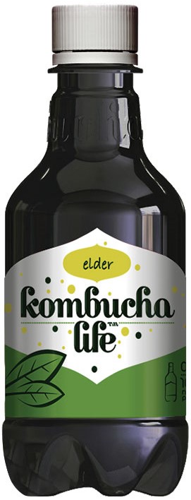 Elder Băutură naturală , 500 ml, Kombucha Life