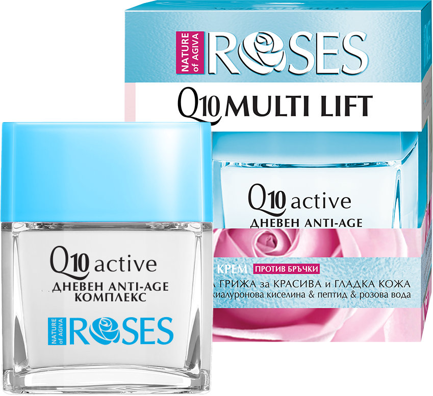 Nature of Agiva Roses Cremă-gel antirid de zi Q10 Multi Lift, 50 ml