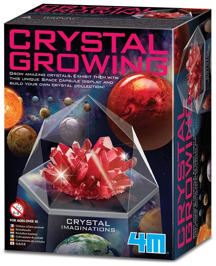 Set de știință  4M - Crește un cristal, roșu