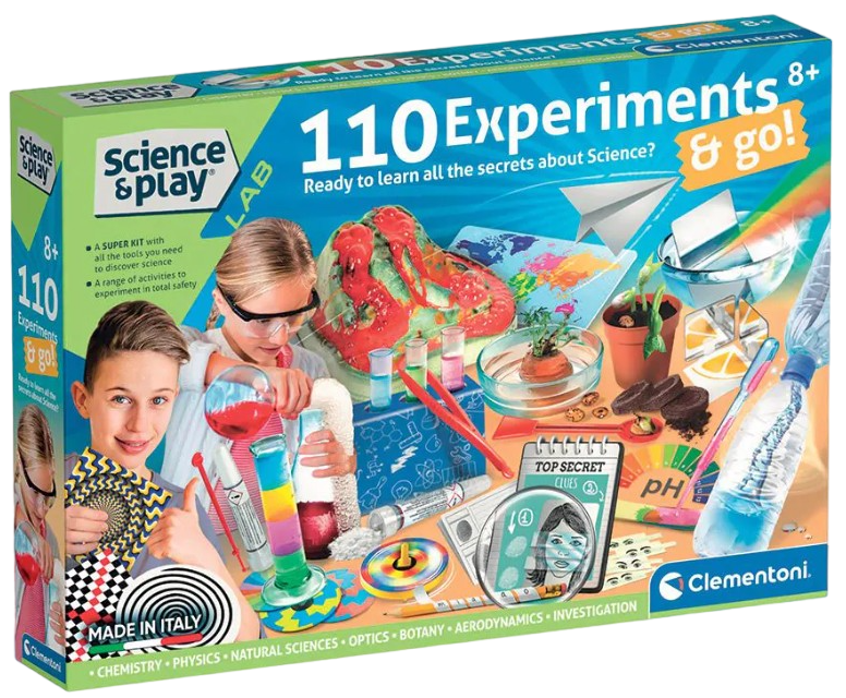 Set de știință Clementoni Science & Play - Laborator de știință, 110 experimente