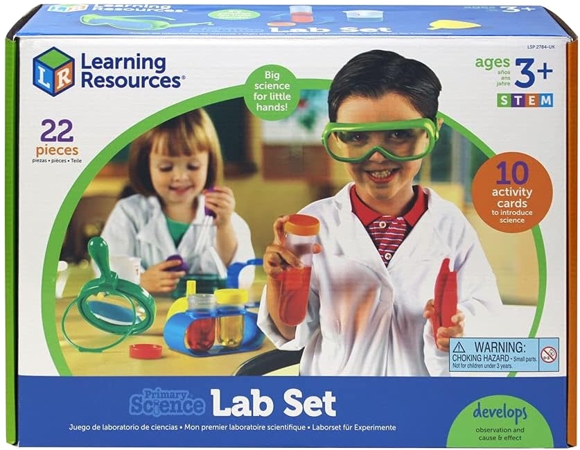 Kit științific Learning Resources - Laborator de chimie, 22 piese