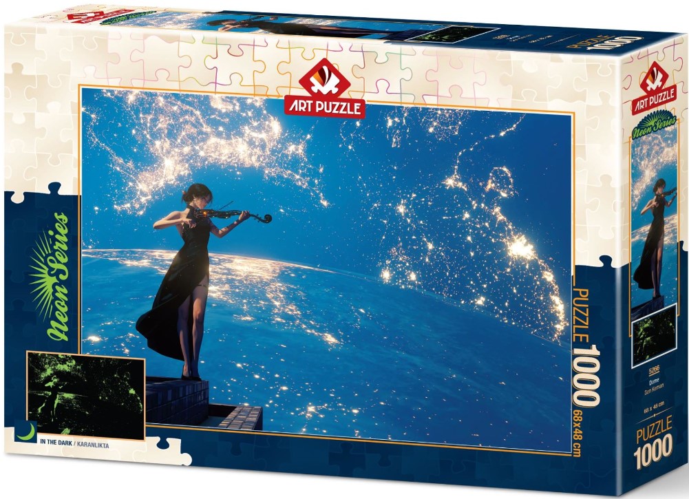 Puzzle neon Art Puzzle din 1000 de piese - Ultima vioară