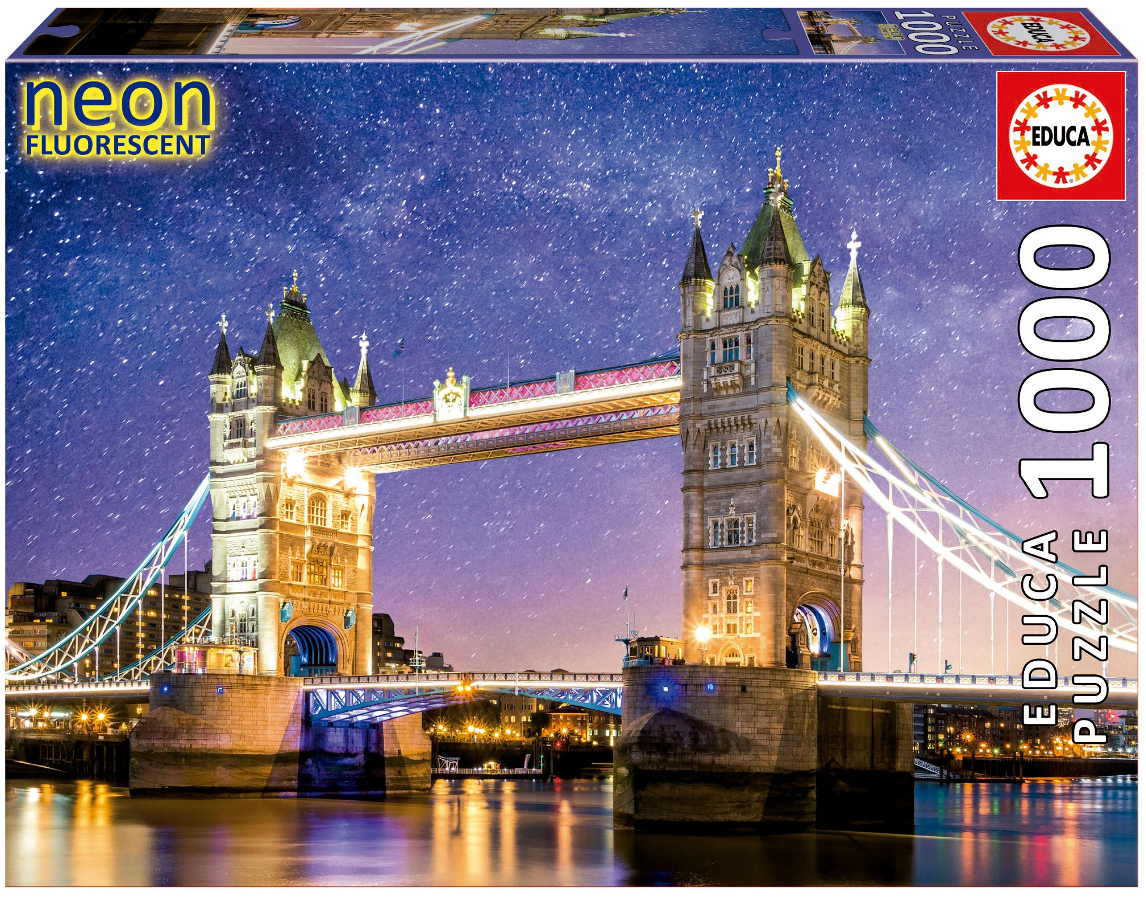 Puzzle neon Educa din 1000 de piese - Tower Bridge, Londra