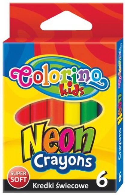 Pasteluri neon Colorino Kids - 6 culori