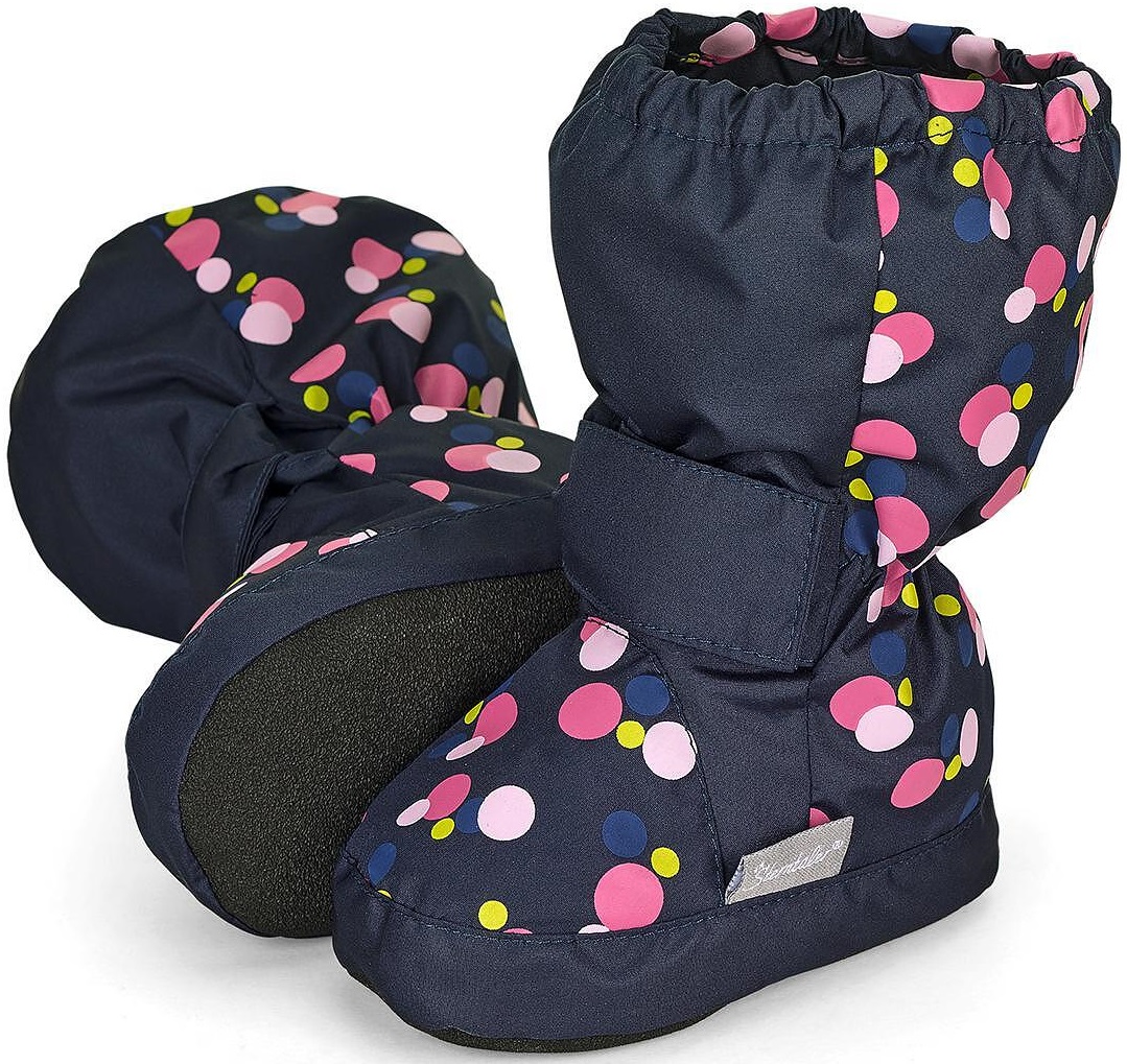 Sterntaler Botine de iarnă impermeabile - cu velcro, mărimea 21-22, 18-24 luni, buline