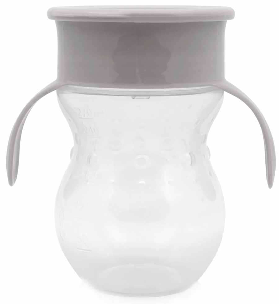 Cană antivărsare Lorelli - 360°, 270 ml, gri