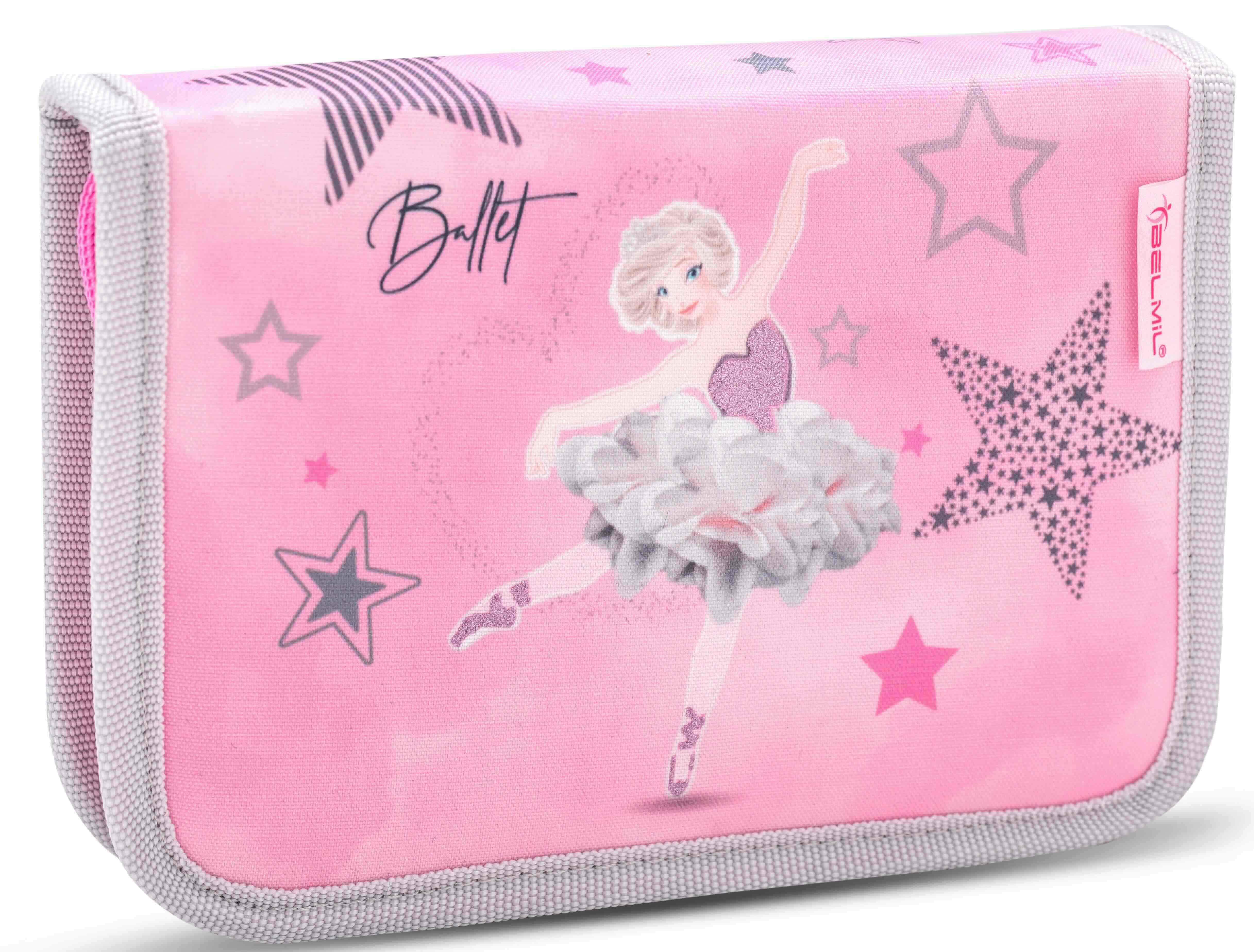 Penar Belmil - Ballet Light Pink, cu 1 fermoar si pliu dublu