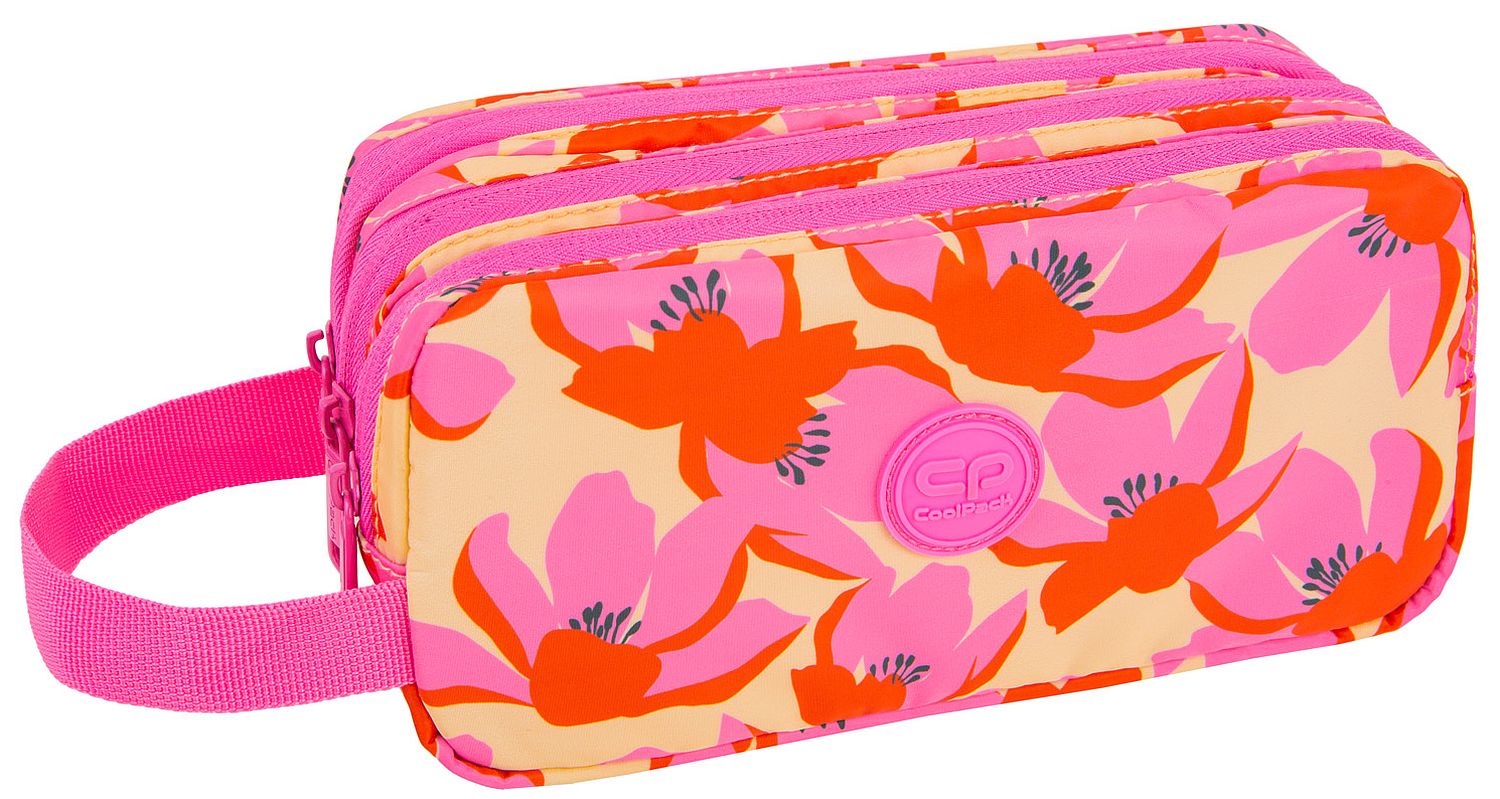 Penar Cool Pack Primus - Flores Rosa, cu 3 fermoare și mâner