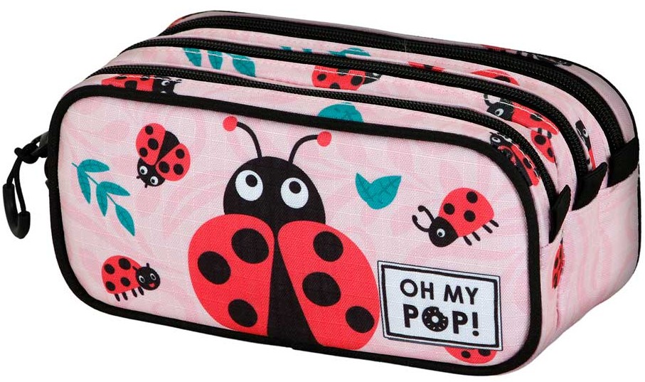 Penar școlar Karactermania OMP! - Ladybug, 3 fermoare