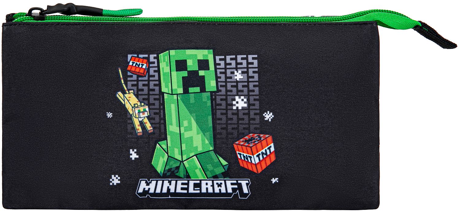Penar Kstationery Minecraft - Survival Mode, cu 1 fermoar și 3 compartimente