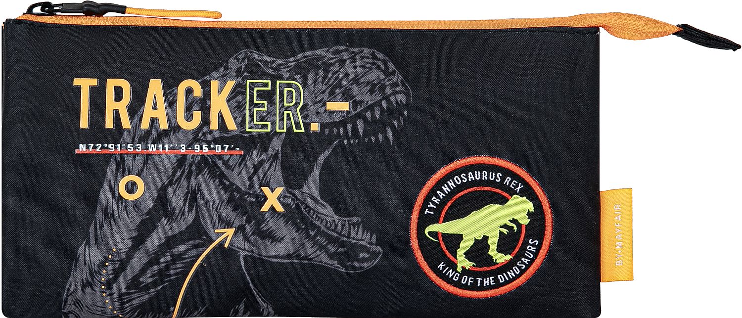 Penar Kstationery T-Rex - Dangerous Zone, cu 1 fermoar și 3 compartimente