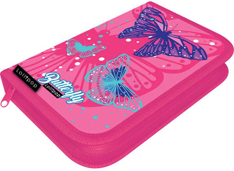 Penar Lizzy Card Pink Butterfly - cu 1 fermoar
