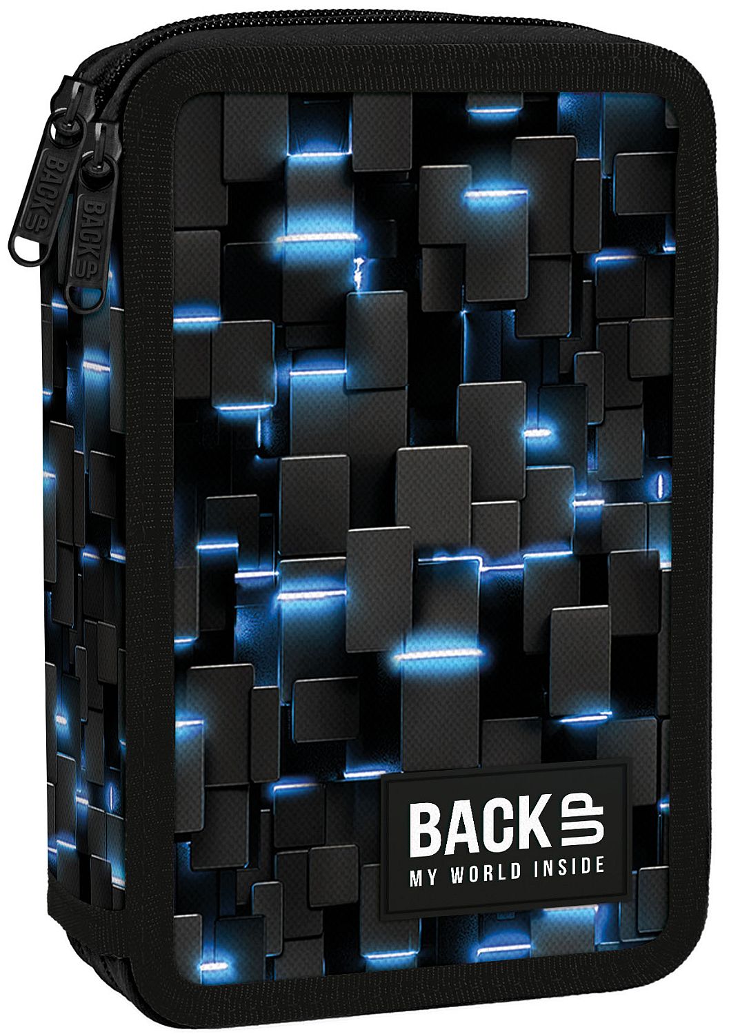 Penar cu rechizite  Back Up DW - Lights, cu 2 fermoare