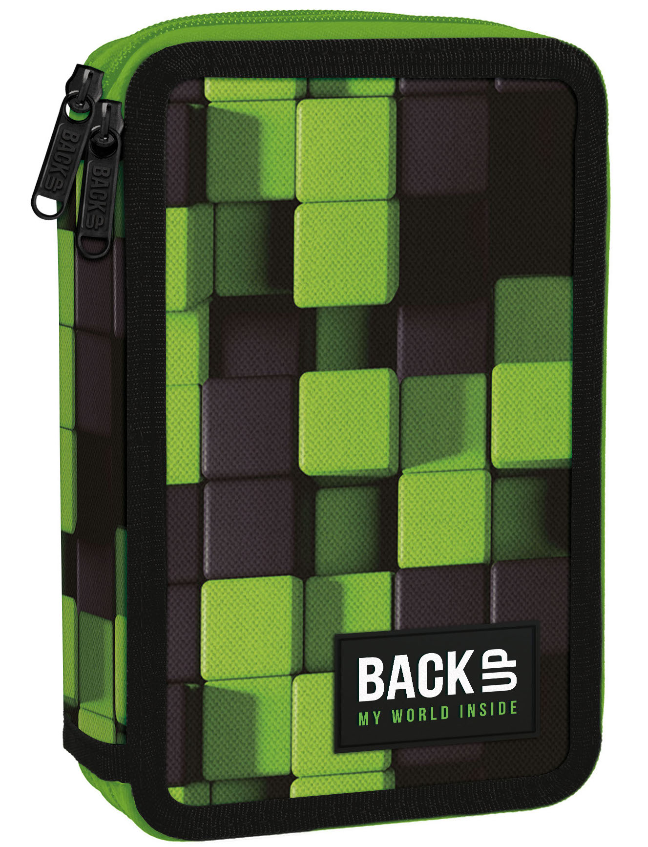 Penar școlar echipat Back Up DW - The Game, cu 2 fermoare