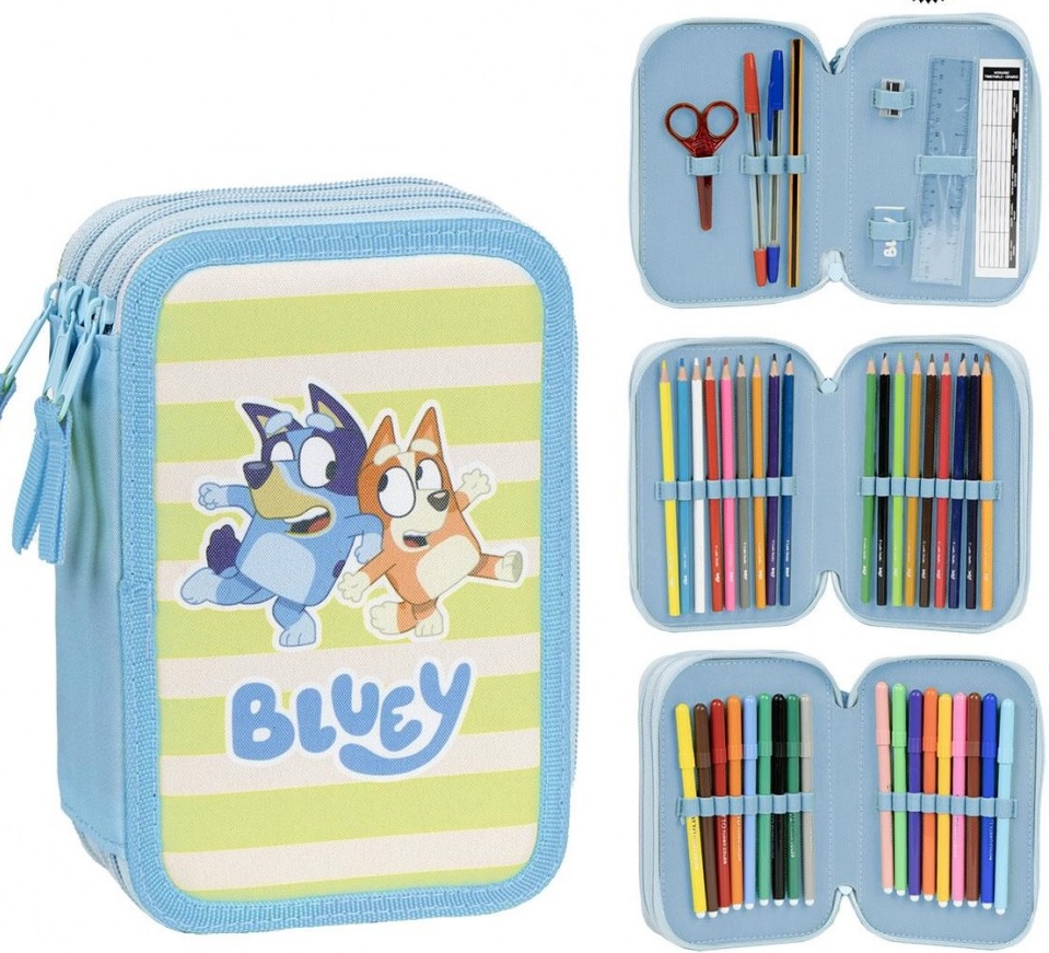 Penar echipat Cerda Bluey - Cu 3 fermoare