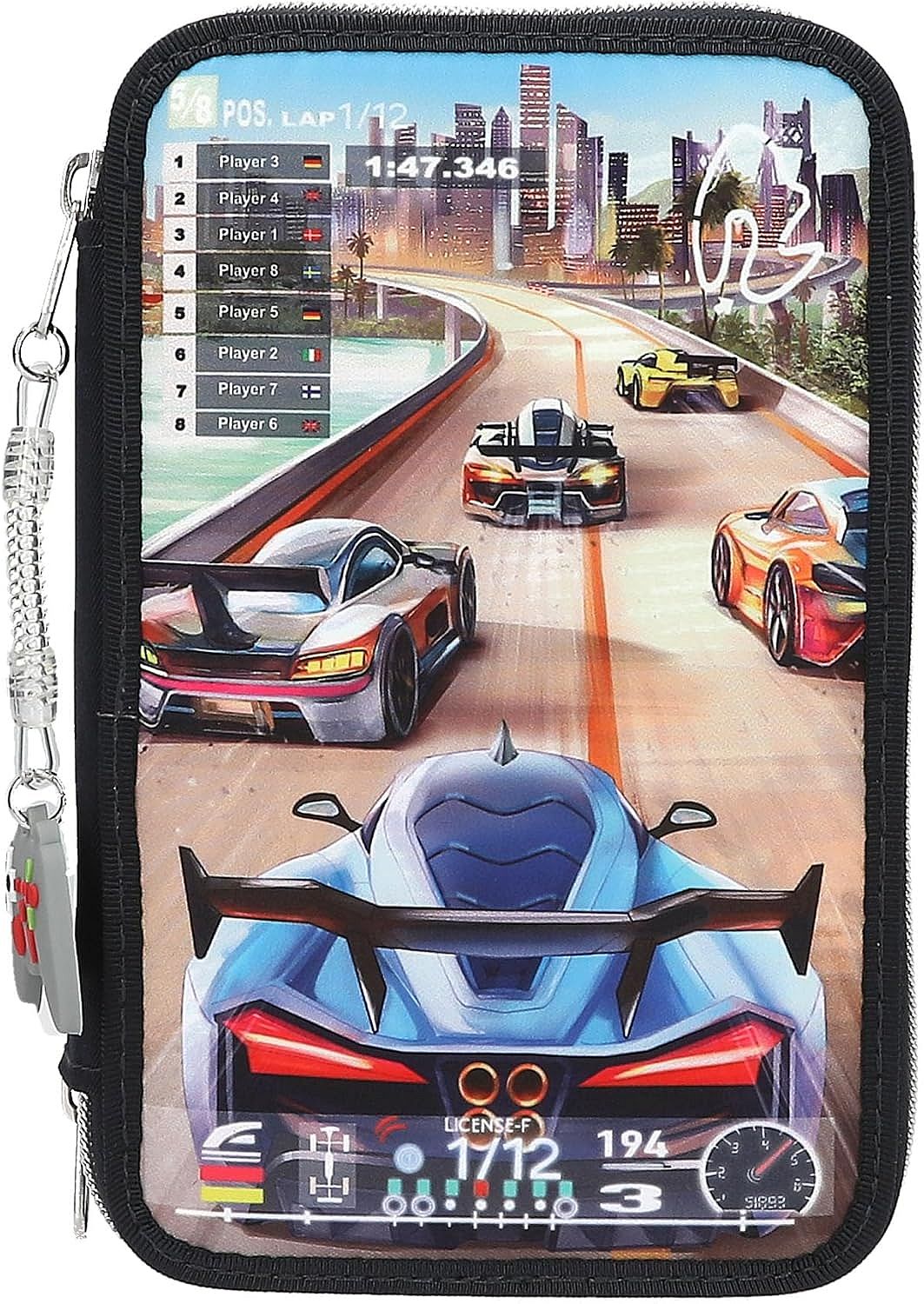 Penar cu accesorii Depesche Action World - Gaming, 3 fermoare