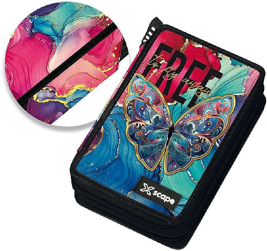 Penar cu rechizite Graffiti Xscape - Butterfly