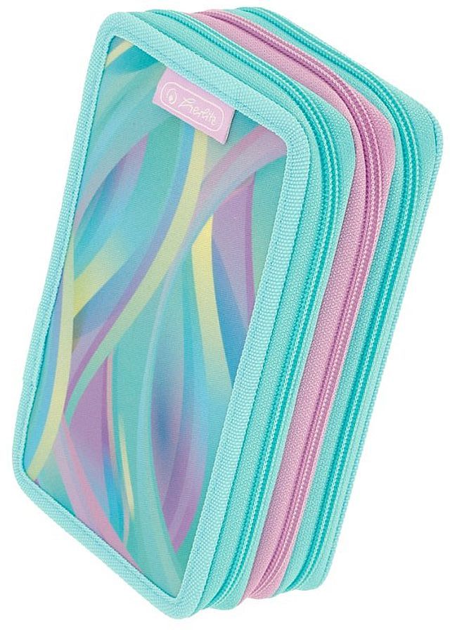 Penar cu rechizite  Herlitz - Minty Love, 3 fermoare