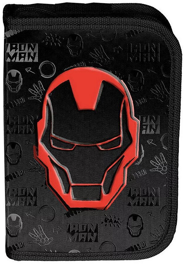 Penar școlar echipat Paso Iron Man - Mask, 1 fermoar