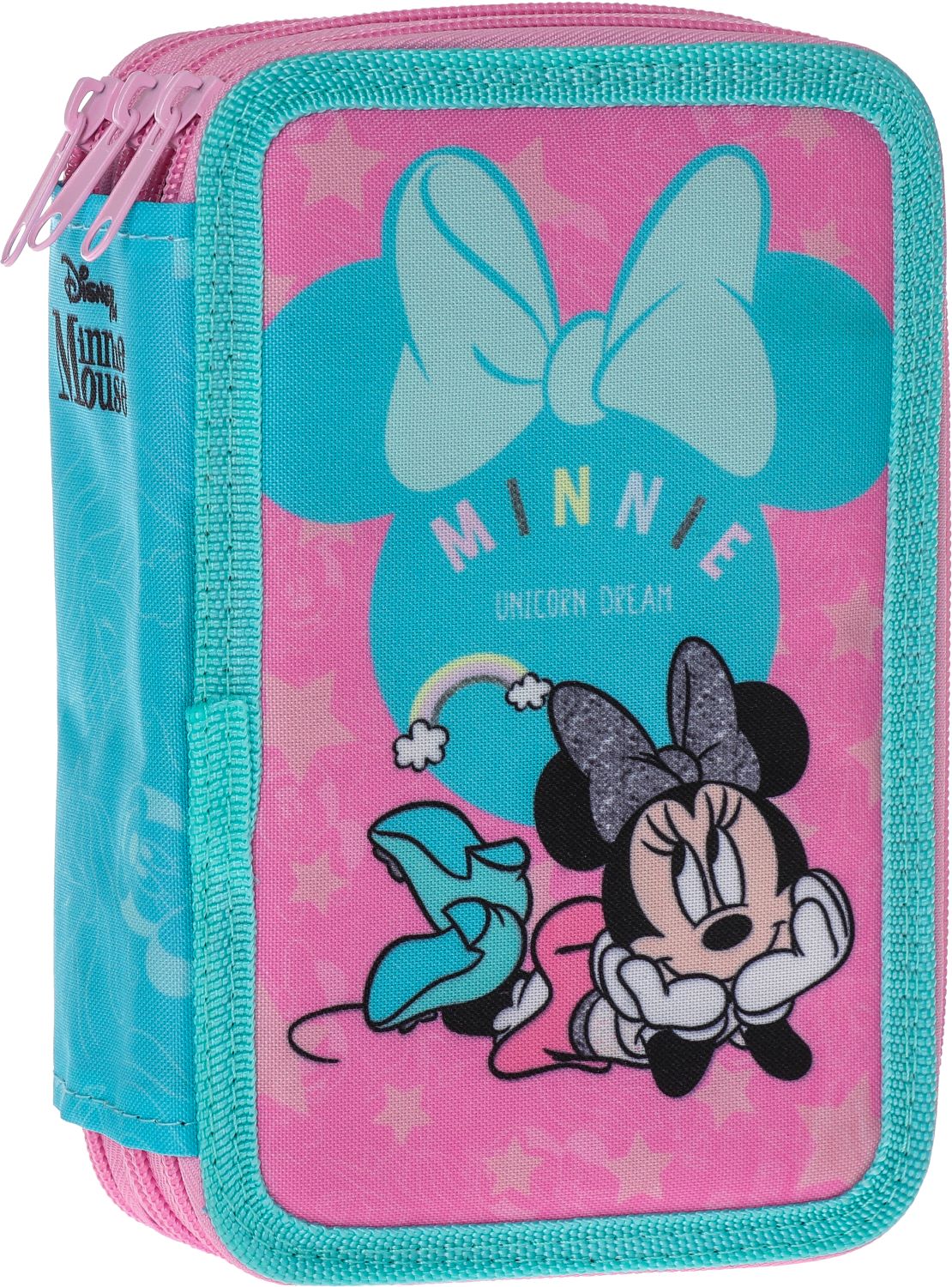 Penar școlar echipat Play Minnie Mouse - Cu 3 fermoare