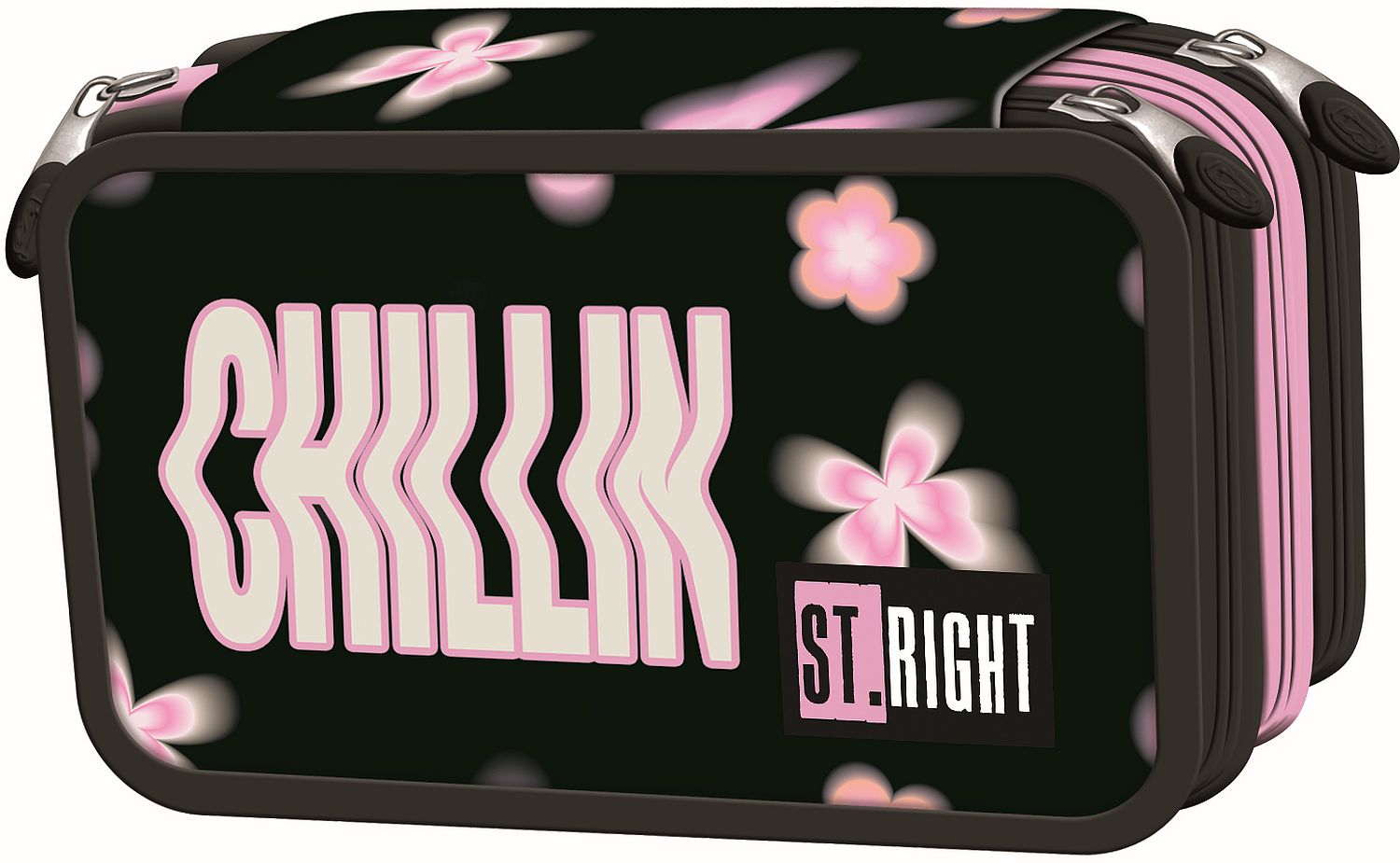 Penar cu accesorii St. Right Flower Mood - 3 fermoare