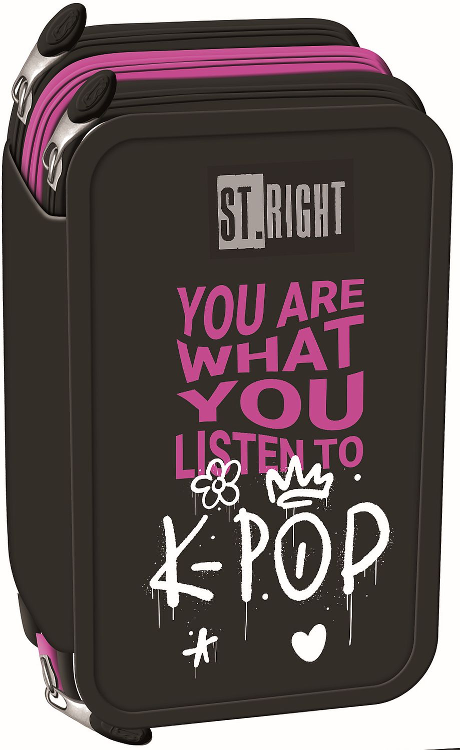 Penar cu accesorii St. Right K-Pop Rhythm - 3 fermoare
