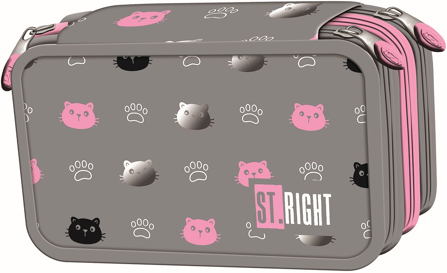Penar cu accesorii St. Right Kitty Paw - 3 fermoare