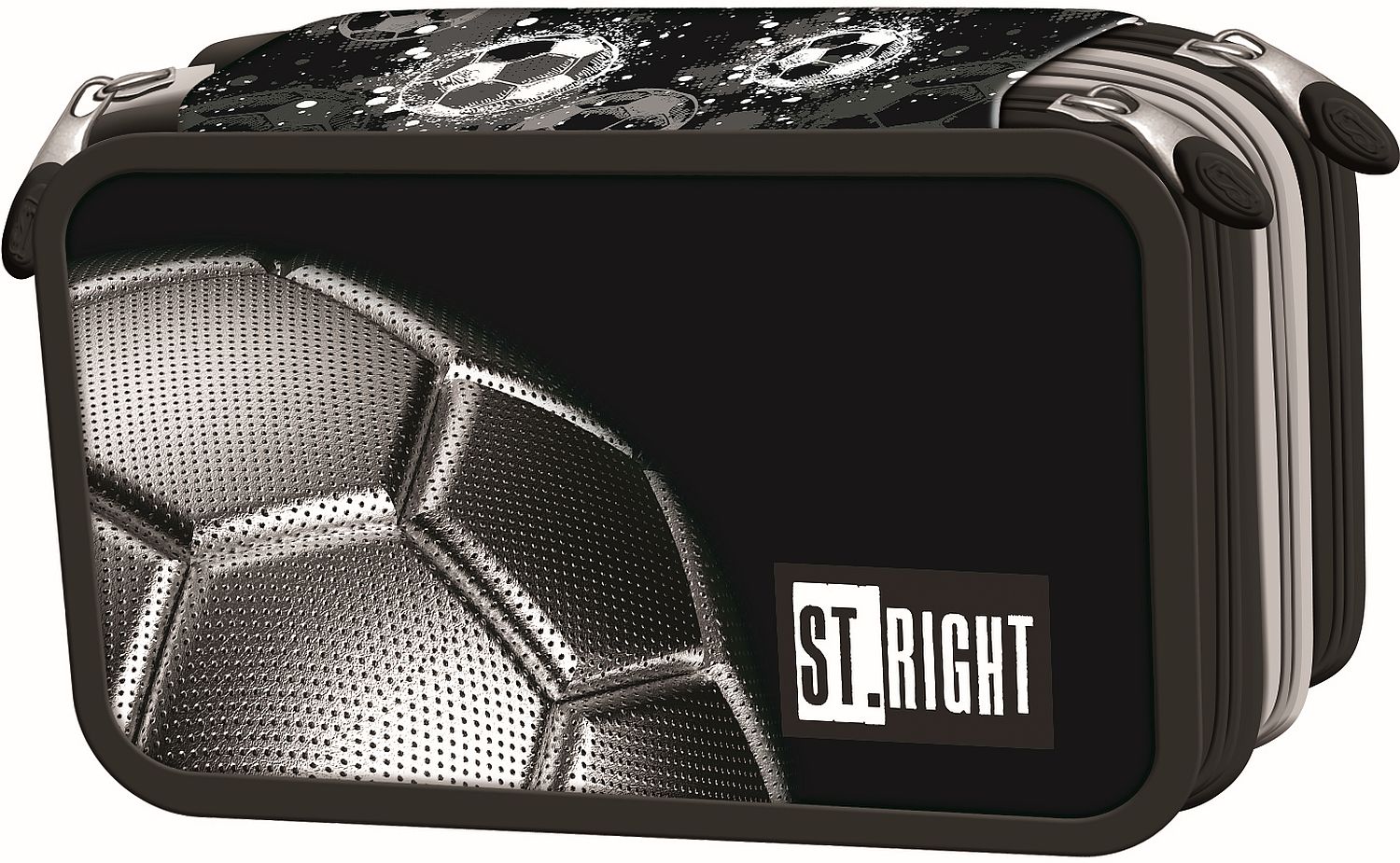 Penar cu accesorii St. Right Silver Goal - 3 fermoare