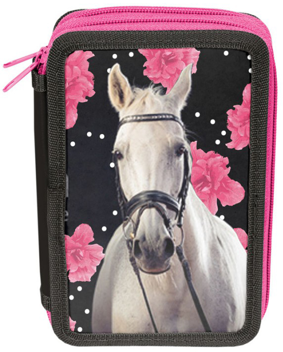 Penar cu rechizite scolare Paso Horse - Cu 2 compartimente