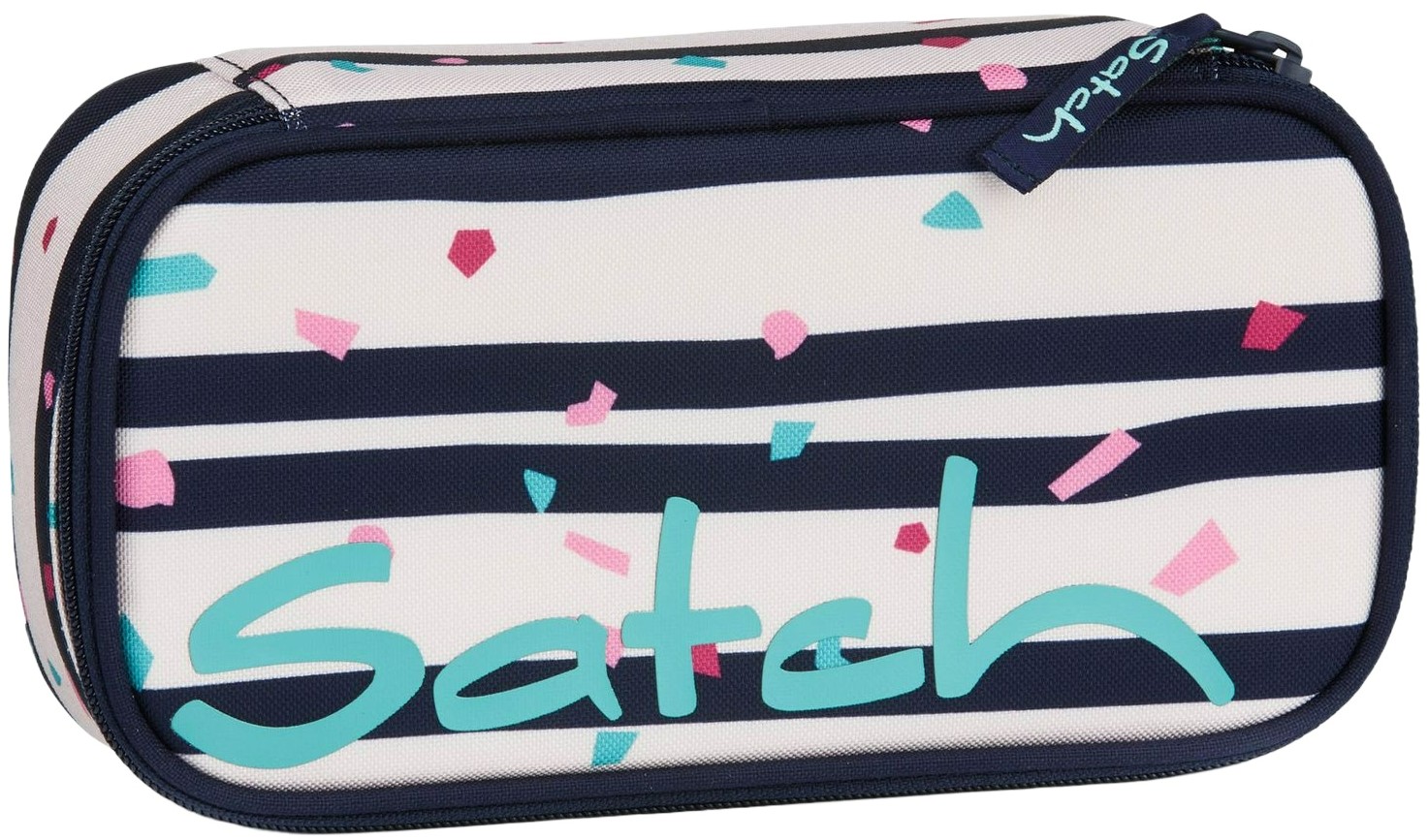 Penar Satch Pencil Box - Happy Flakes, cu 2 compartimente