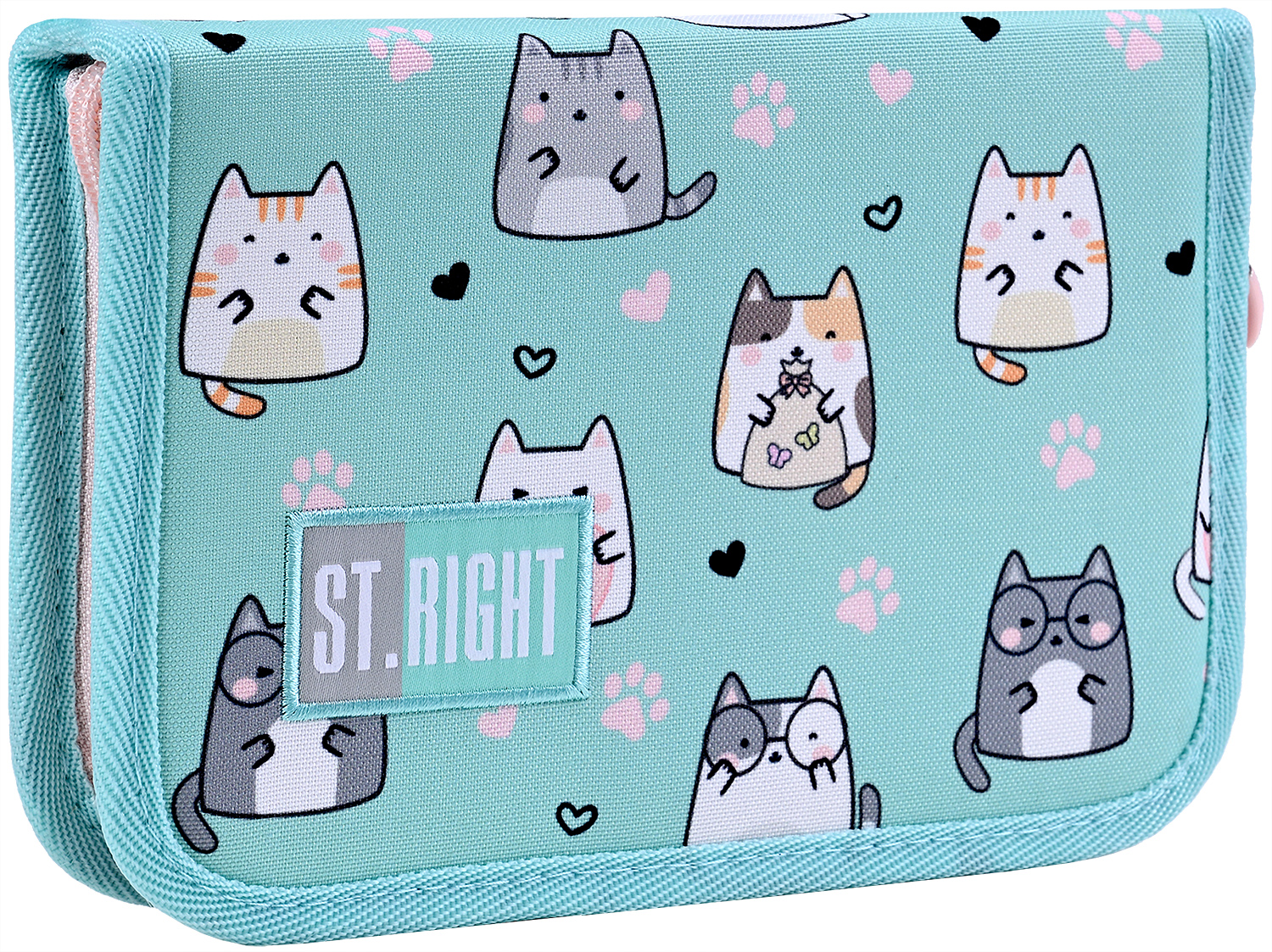 Penar St. Right Charming Cats - Cu 1 fermoar si 2 aripi