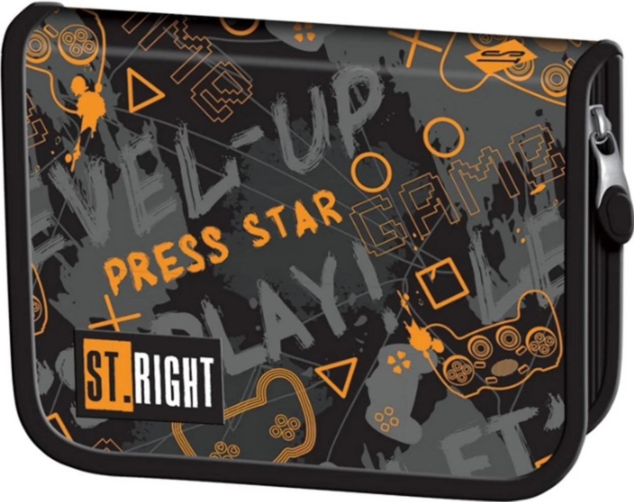 Penar St. Right Orange Pad - Cu 1 fermoar si 2 aripi