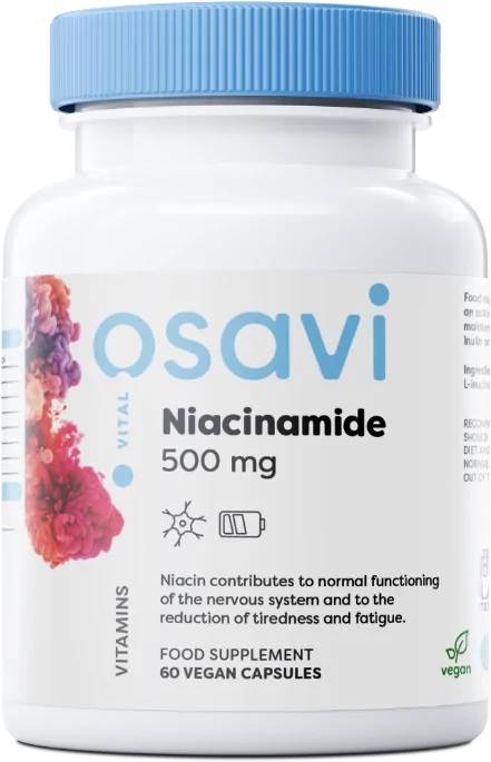 Niacinamide, 500 mg, 60 capsule, Osavi