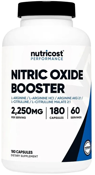 Nitric Oxide Booster, 180 capsule , Nutricost