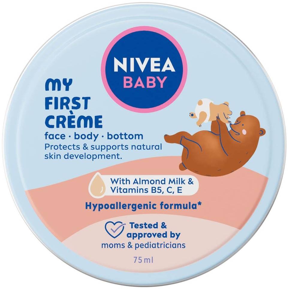 Nivea Baby Cremă pentru bebeluși, pentru față și corp My First Creme, 75 ml
