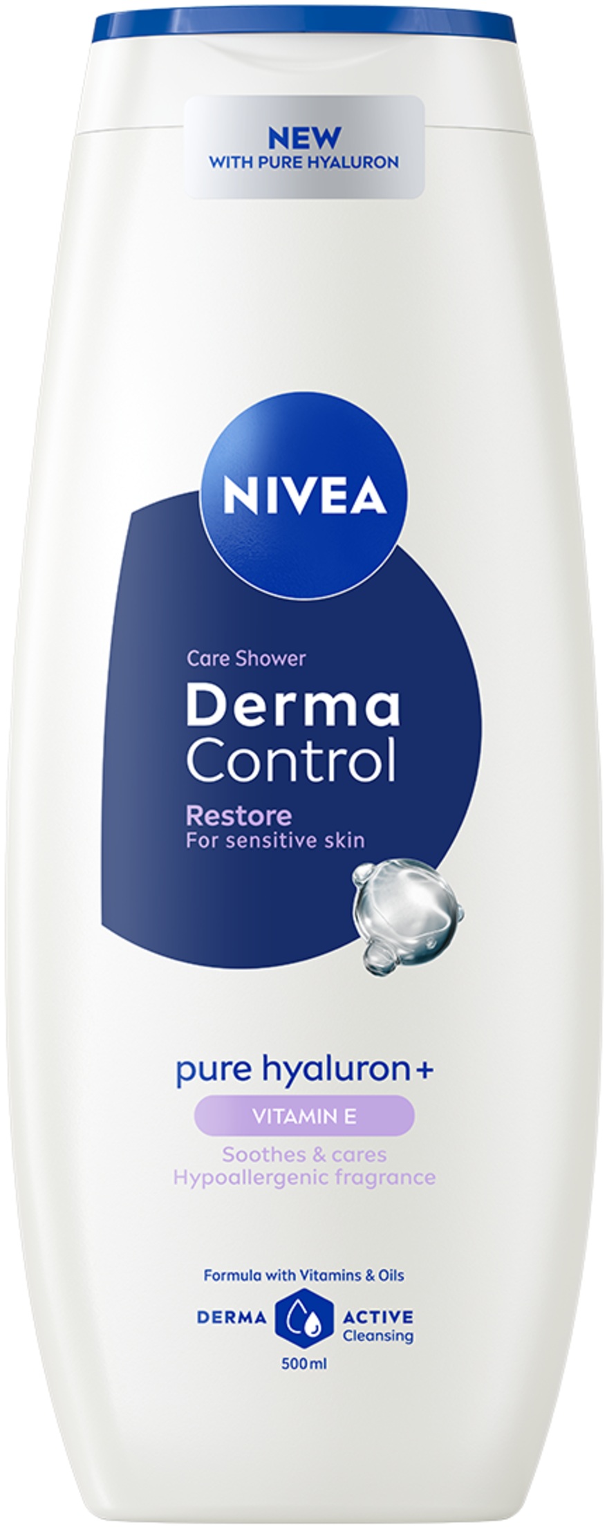 Nivea Derma Control Gel de duș Restore, 500 ml