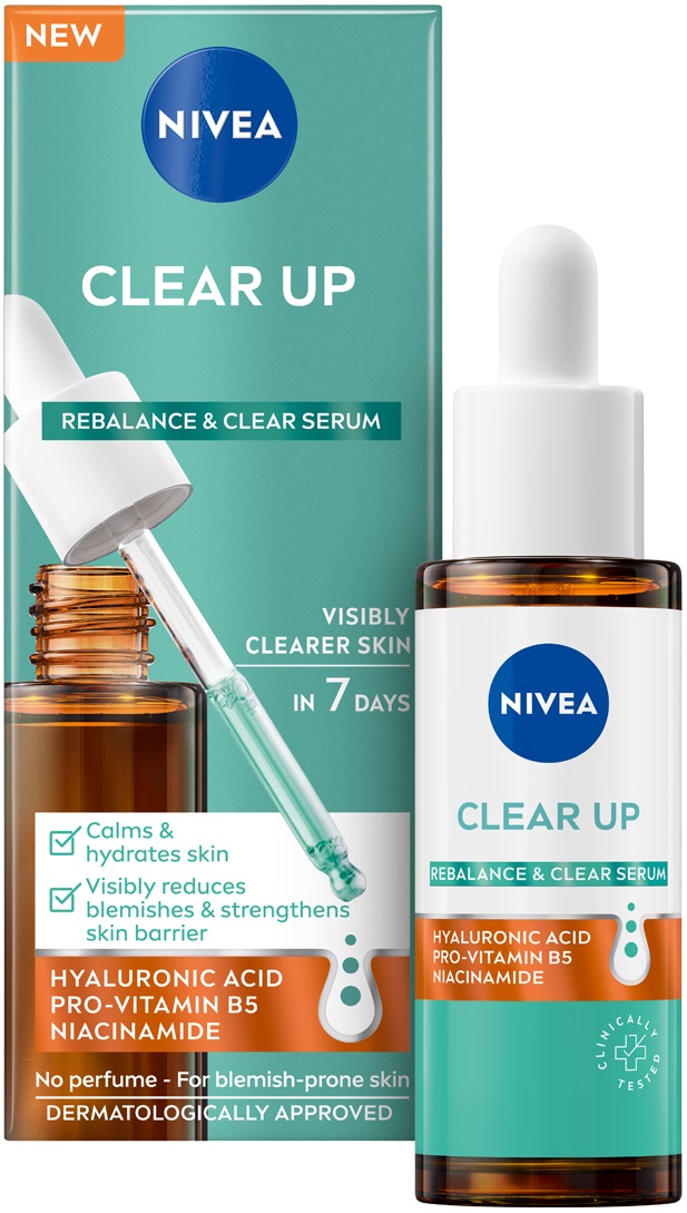 Nivea Derma Skin Clear Ser pentru pielea cu imperfecțiuni, 30 ml