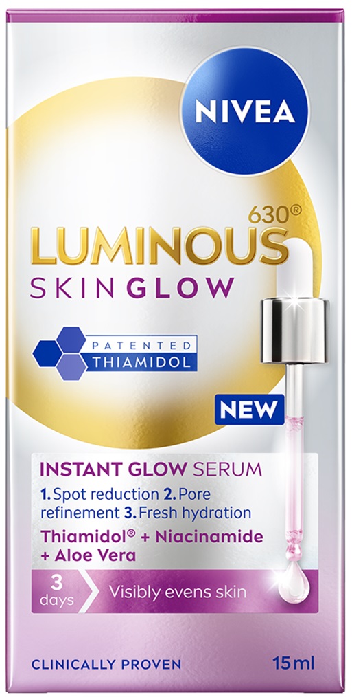 Nivea Luminous Skin Glow Ser pentru o piele radiantă, 15 ml