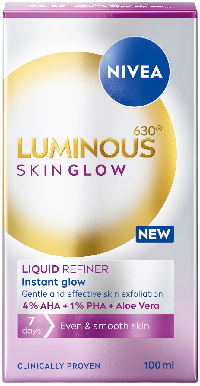 Nivea Luminous Skin Glow Scrub facial lichid, 100 ml