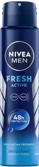 Nivea Men Spray deodorant Fresh Active, 250 ml