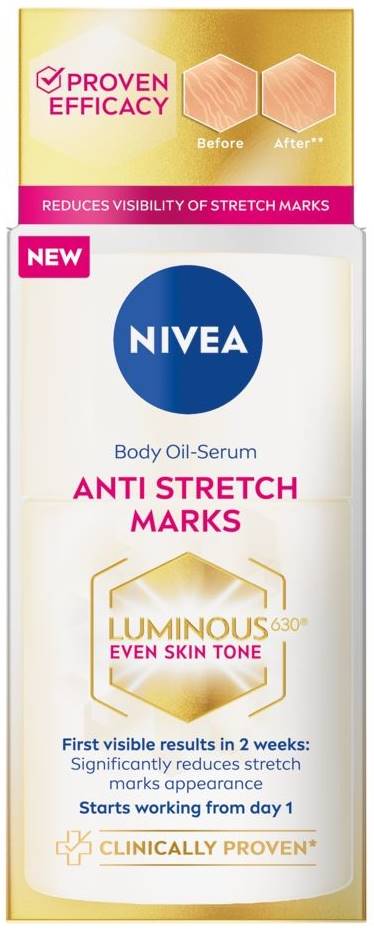 Nivea Ser uleios împotriva vergeturilor și petelor pigmentare Luminous, 100 ml