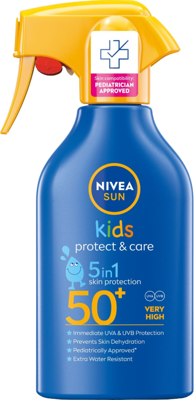 Nivea Sun Spray de protecție solară pentru copii Protect & Care, SPF50+, 270 ml