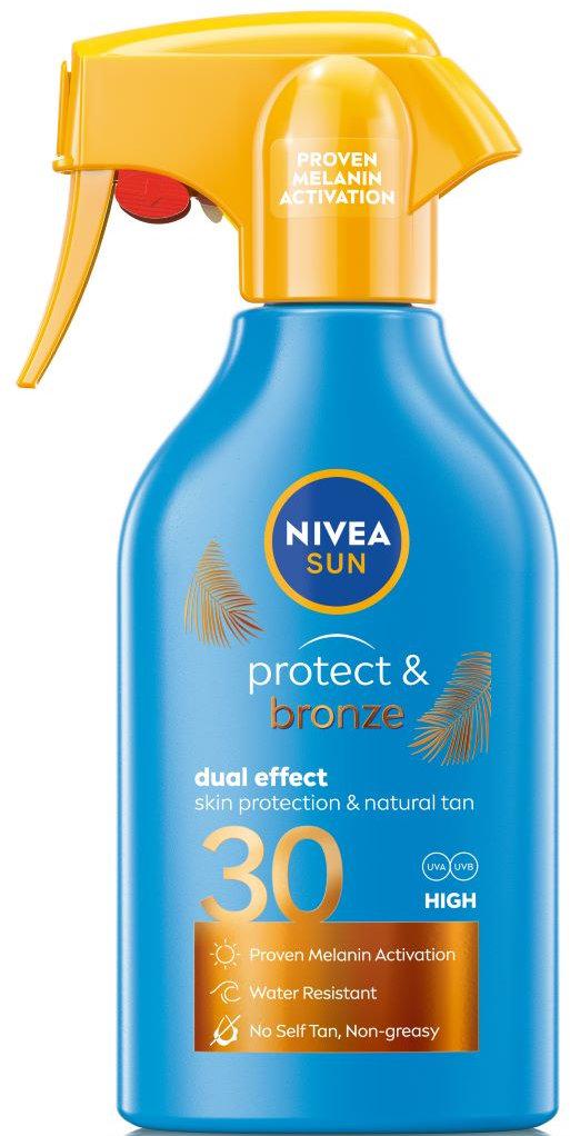 Nivea Sun Spray de protecție solară Protect & Bronze, SPF30, 250 ml