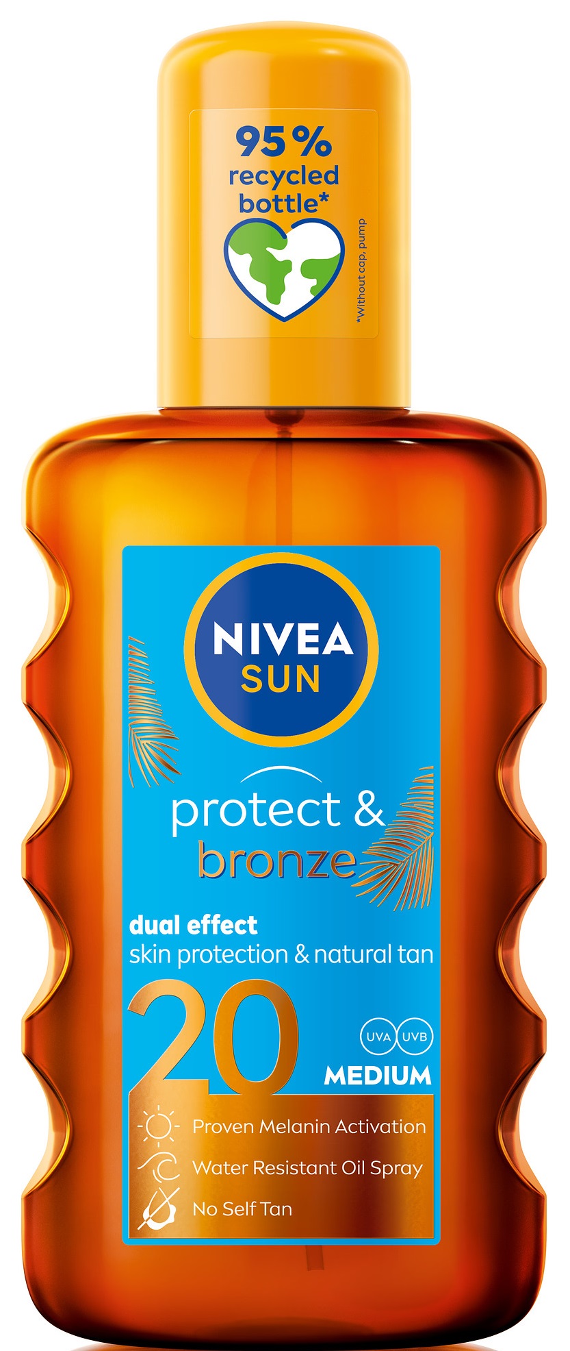 Nivea Sun Ulei de protecție solară Protect & Bronze, SPF20, 200 ml