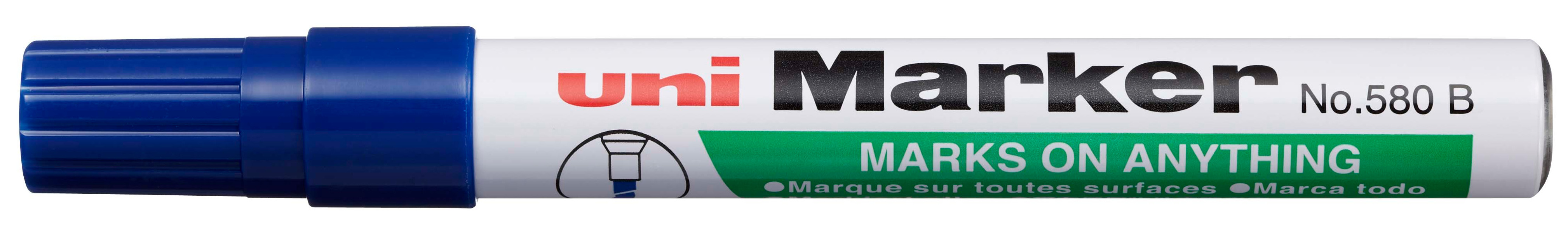 Marker permanent Uniball pe baza de ulei – Albastru