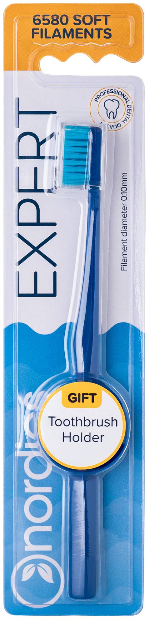 Nordics Periuţă de dinţi Expert 6580, Soft, albastru