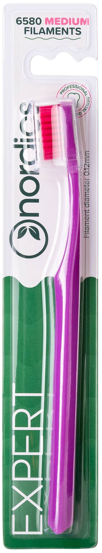 Periuta de dinti EXPERT CURVE 6580 filamente - medie - mov, Nordics - imagine 5